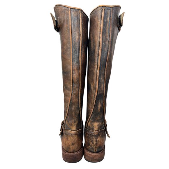 Freebird By Steven Contra Brown Distressed Leather Riding Boot Size US 6 - Picture 8 of 12